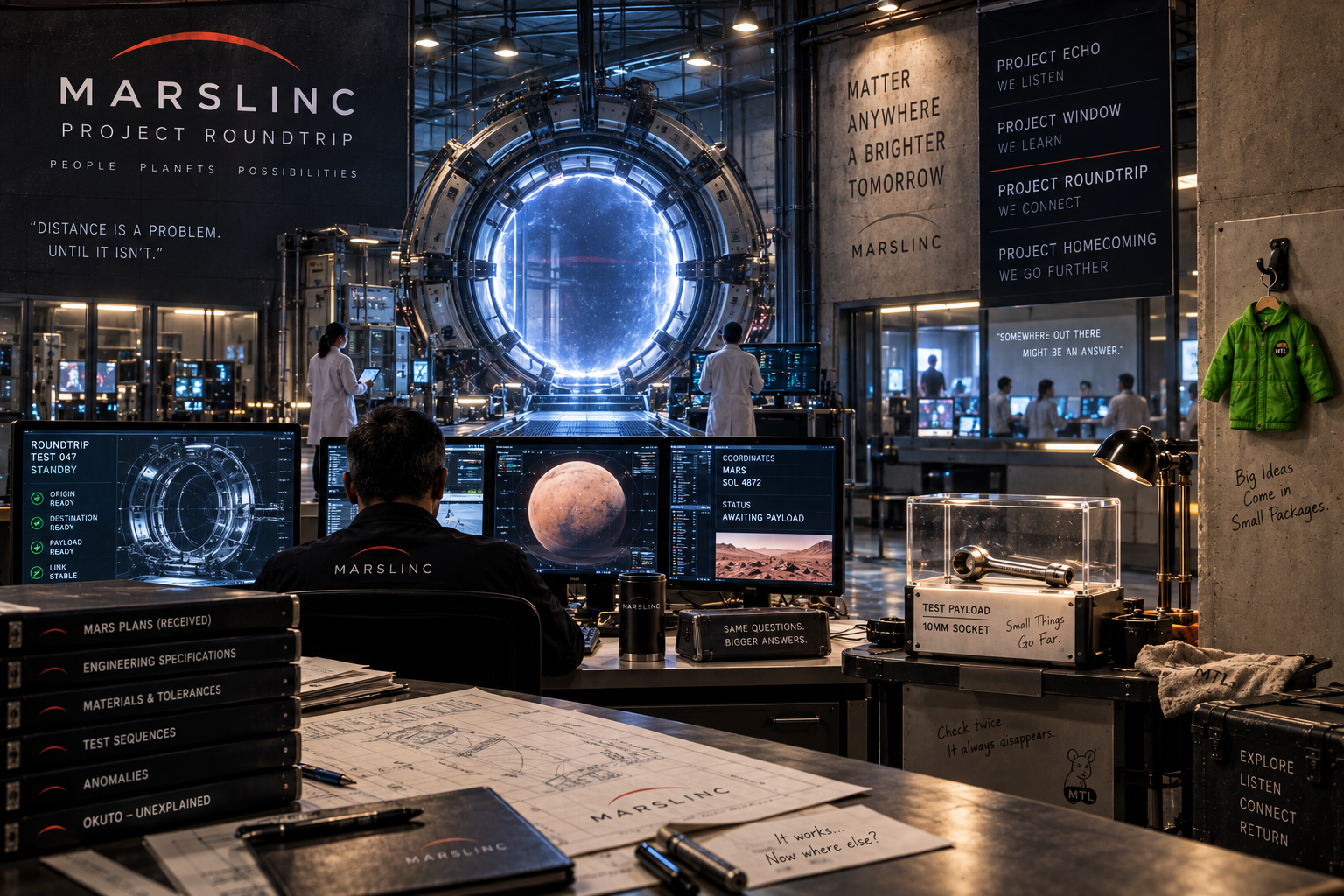 Project Roundtrip matter-transfer laboratory