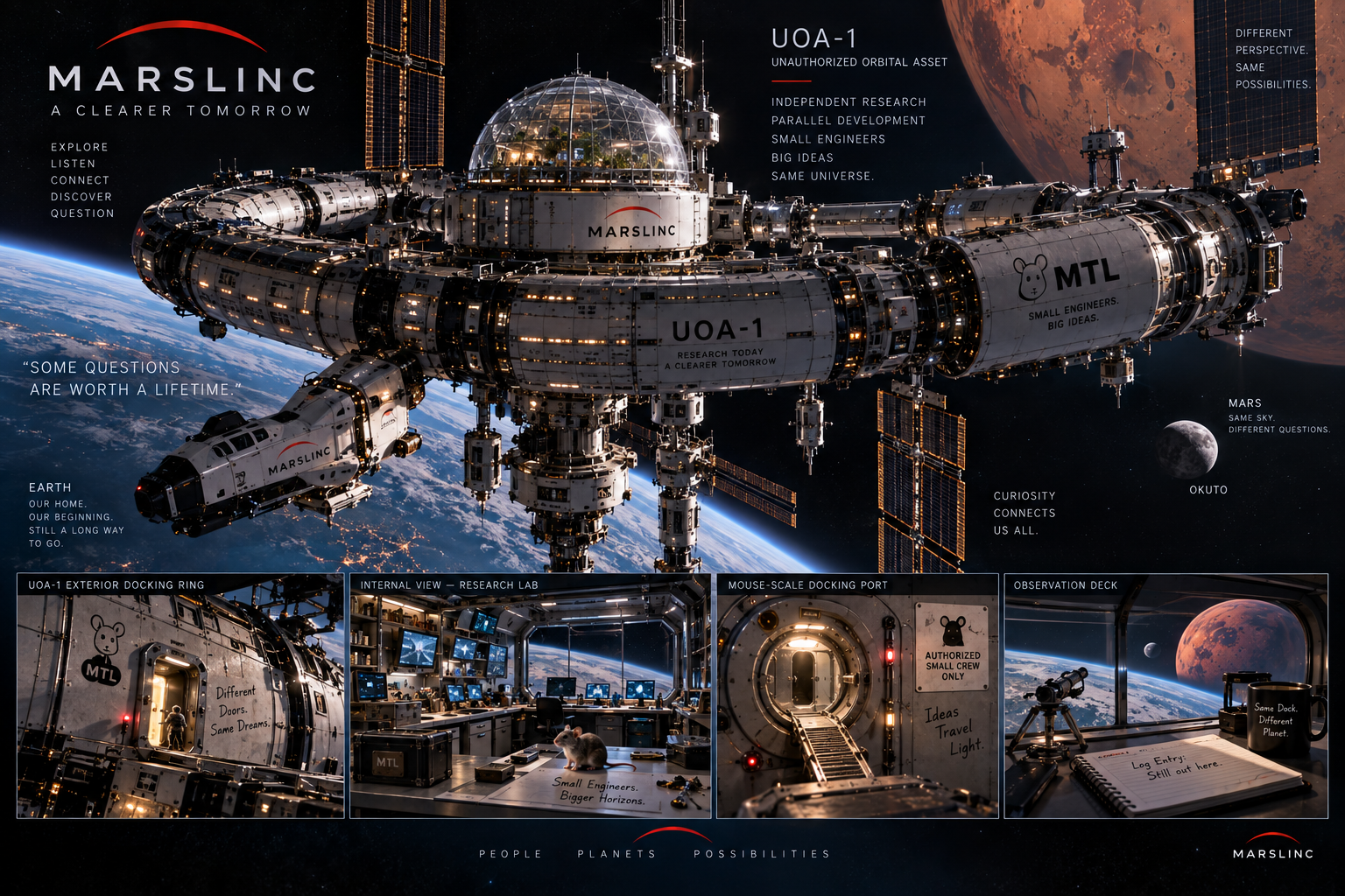 Unidentified orbital research platform UOA-1